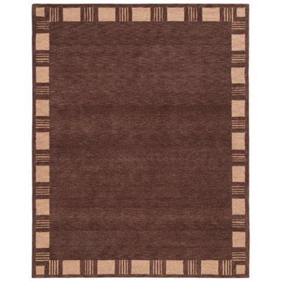 Hand-Tufted Geometric Wool Rug