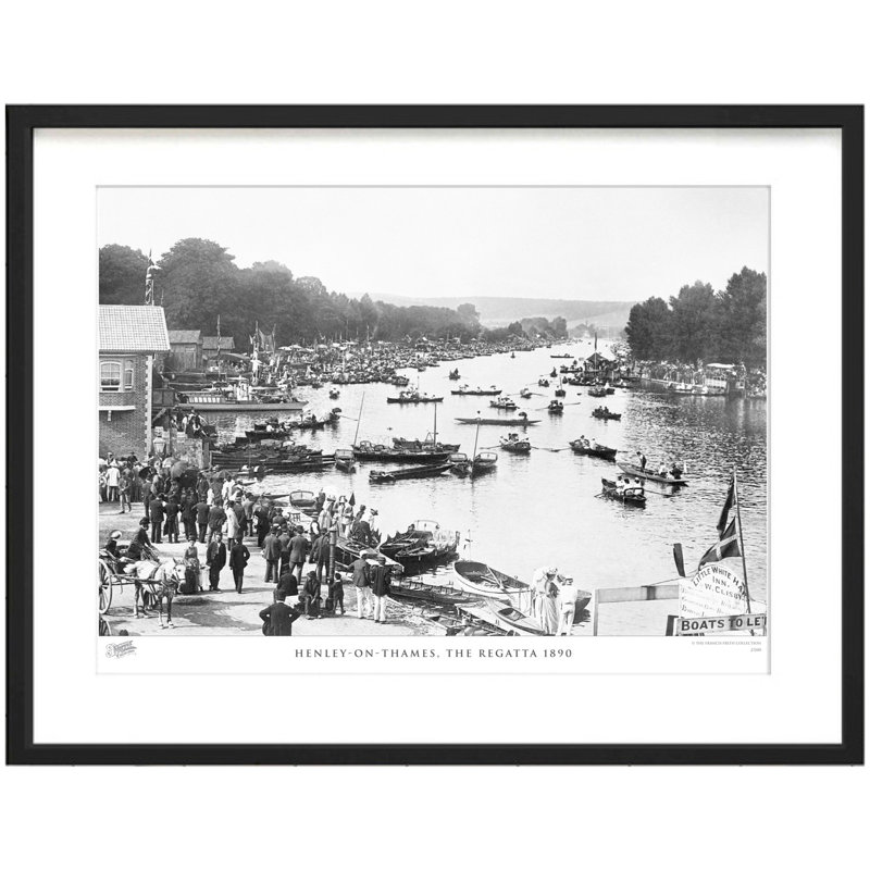Henley On Thames, The Regatta 1890 by Francis Frith - Single Picture Frame Print, 60cm H x 80cm W x 2.3cm D