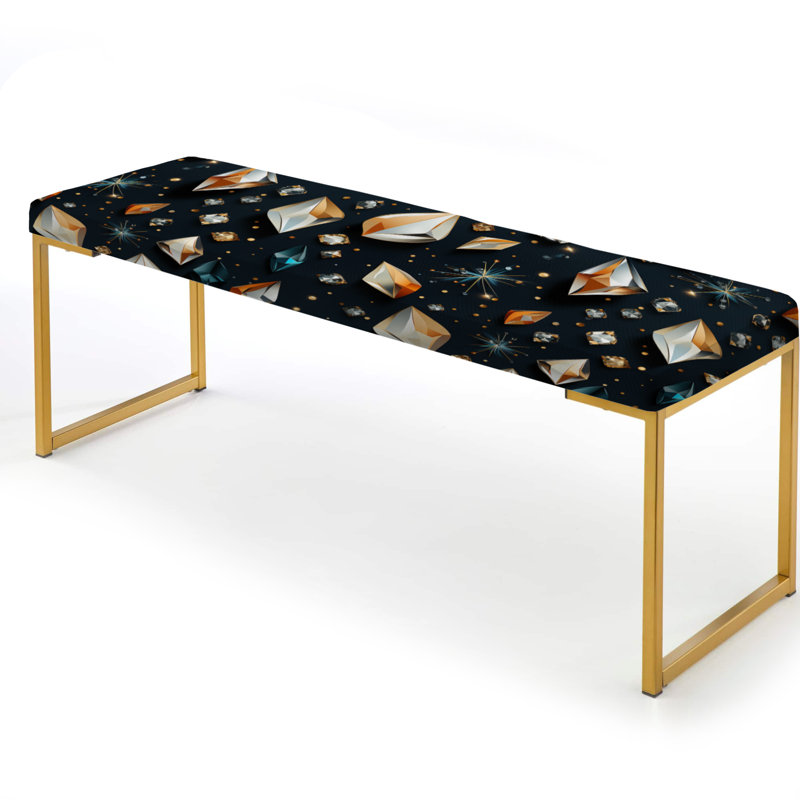 Crystal Crystal Glamour Opulence - Banc rembourré Glam Gold