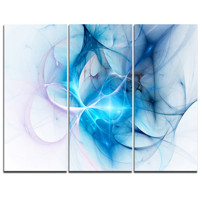« blue nebula star- », ensemble de 3 impressions sur toiles tendues