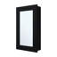 Armoire à pharmacie noire avec miroir et 3 tablettes, pour salle de bain moderne incluse et tablettes-1684438309
