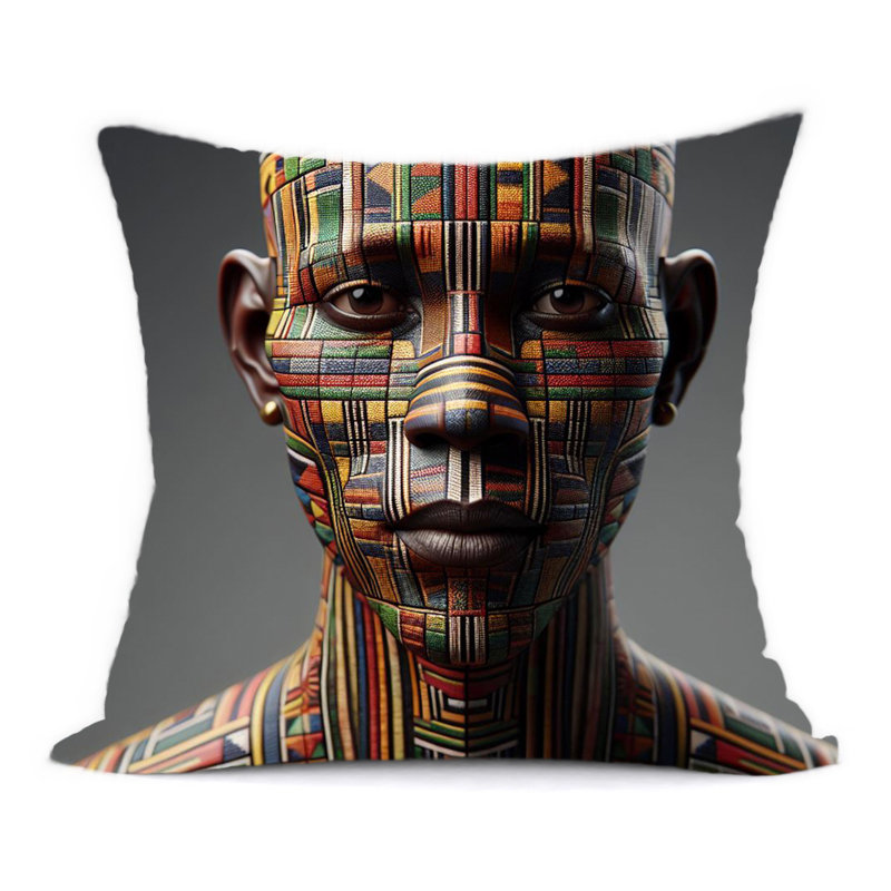 Hiltop Newport Abstract Reversible Throw Pillow