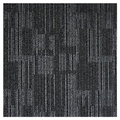 Dark Gray Reusable 24" x 24" Indoor Commercial/Residential Carpet Tiles (Pack of 18) (72 sqft/Box)