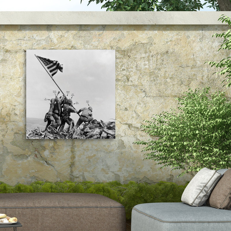 Marcus Jules, plante, drapeau extérieur, toile, H 14 po x l 14 po
