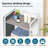 Brown 3-Tier Bathroom Storage Shelf With Fabric Baskets-1682193613