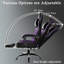 Fauteuil de jeu ergonomique avec coussin à ressorts ensachés, repose-pieds réglable, appui-tête et support lombaire - Fauteuil de bureau respirant en cuir PU pour adultes, capacité de 350 lb-442878969