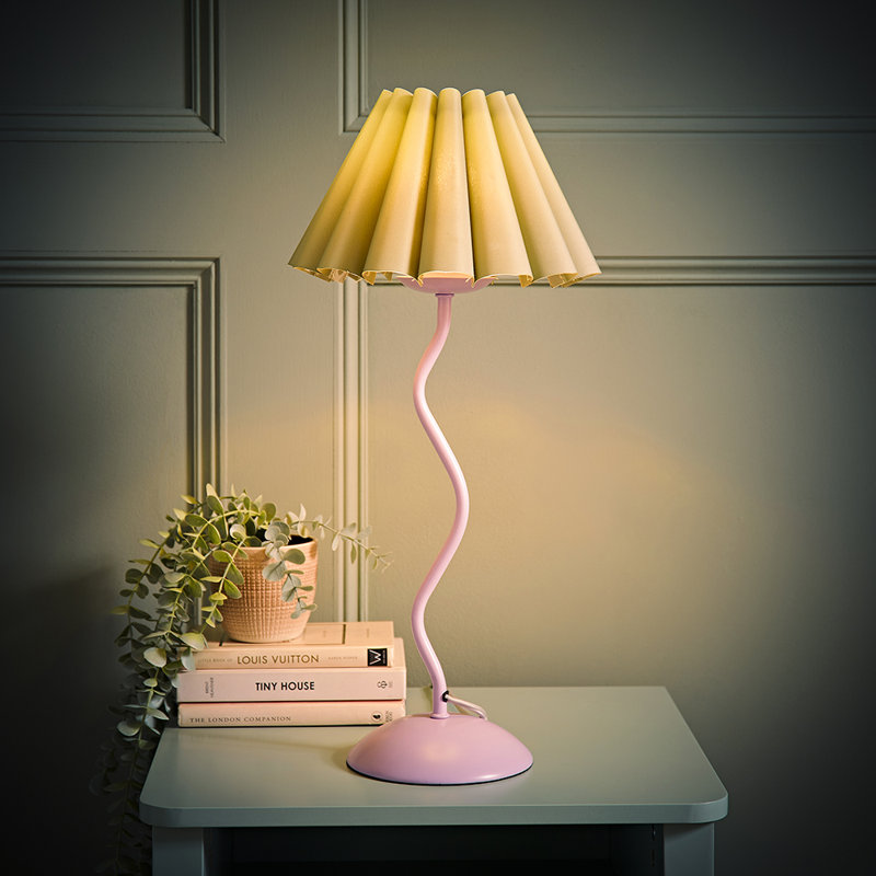 Clapp Metal Table Lamp, Green, Purple