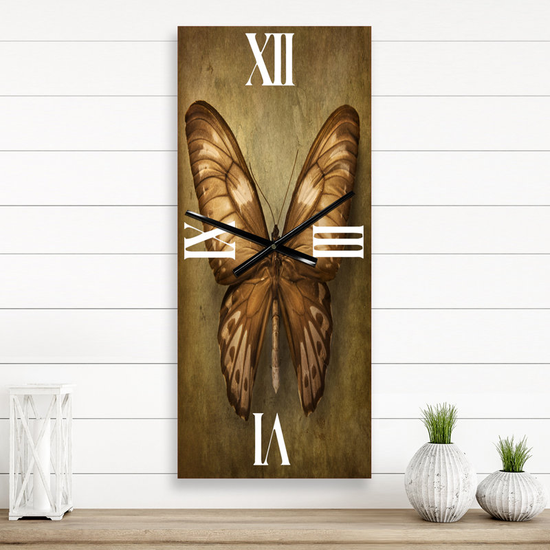 Horloge murale papillon, Grand