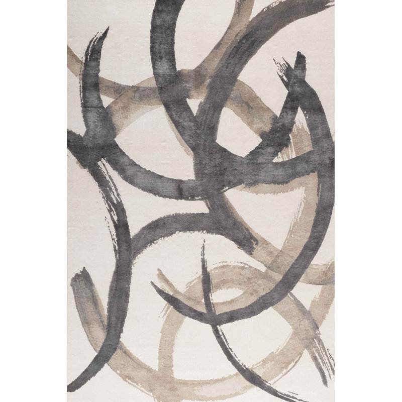 Ellis Taupe Area Rug, Rectangle 9' x 12'