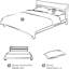 Ensemble de courtepointe 3 pièces pour grand lit avec couvre-oreillers, couvre-lit réversible surdimensionné pour grand lit-129694183