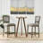 Roquefort Upholstered Linen Blend Counter Stool with Solid Wood Frame-74307451