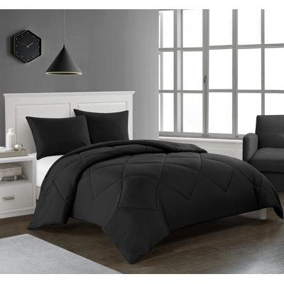 Logan Modern & Contemporary Polyester Box Stitch Geometric Shapes Comforter