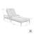 Evalyn Outdoor Metal Chaise Lounge , Cushion Included