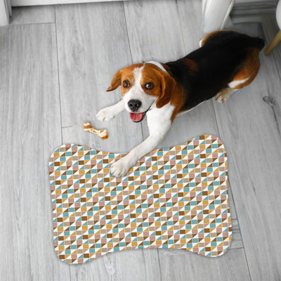 Retro Vibe Charm - 1 Piece Bone Shape Feeding Mat