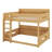 Queen-Over-Queen Bunk Bed With Built-In Storage Shelves & USB Charging Ports-1456567636