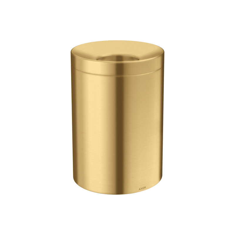 Universal Circular 1.32 Gallons Kitchen Trash Can, Brushed Gold Optic