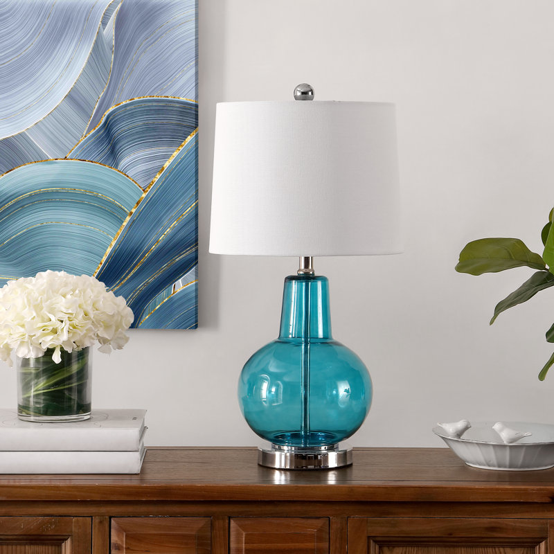 Avinell 24" Table Lamp, Morocco Blue