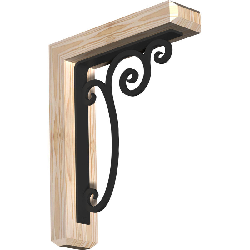 Support simple Ironcrest de 4 po Avery, H 19 po x P 16 po, Sapin de Douglas de l 3 1/2 po x T 2 po (lisse)