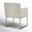19'' H Linen Upholstered Armchair