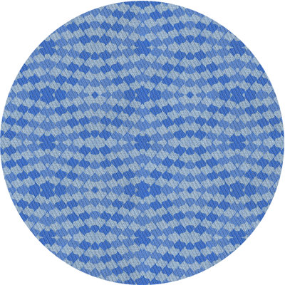 Tapis géométrique bleu ciel clair
