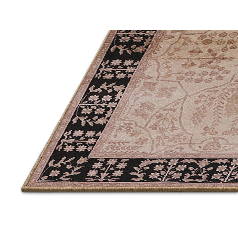 Tapis beige / noir Skaghi, Rectangle 8 pi x 10 pi