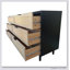Armoire de rangement moderne en rotin à 6 tiroirs avec beaucoup d'espace, idéale pour organiser et rehausser la décoration intérieure-1252248034