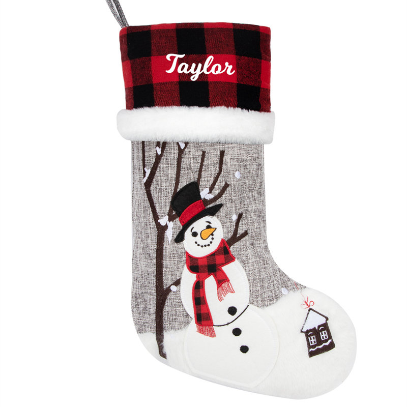 Personalized Custom Name Christmas Stocking Font Custom Script, Yes