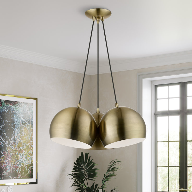 Marmolejo 3 - Light Antique Brass Pendant