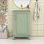Meuble-lavabo simple autoportant en bois Marsallo avec lavabo en céramique et porte à fermeture en douceur-632743153