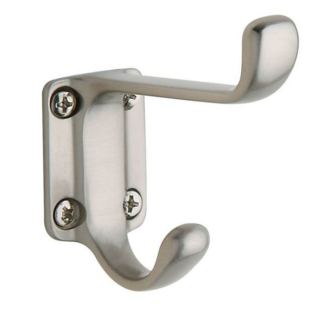 Costume Wall Hook, Satin Nickel