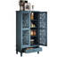 Armoire de rangement rustique avec tiroir, armoire décorative sculptée à 2 portes-811394568