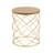 Golden Side Table [MDF TOP+ METAL FRAME]