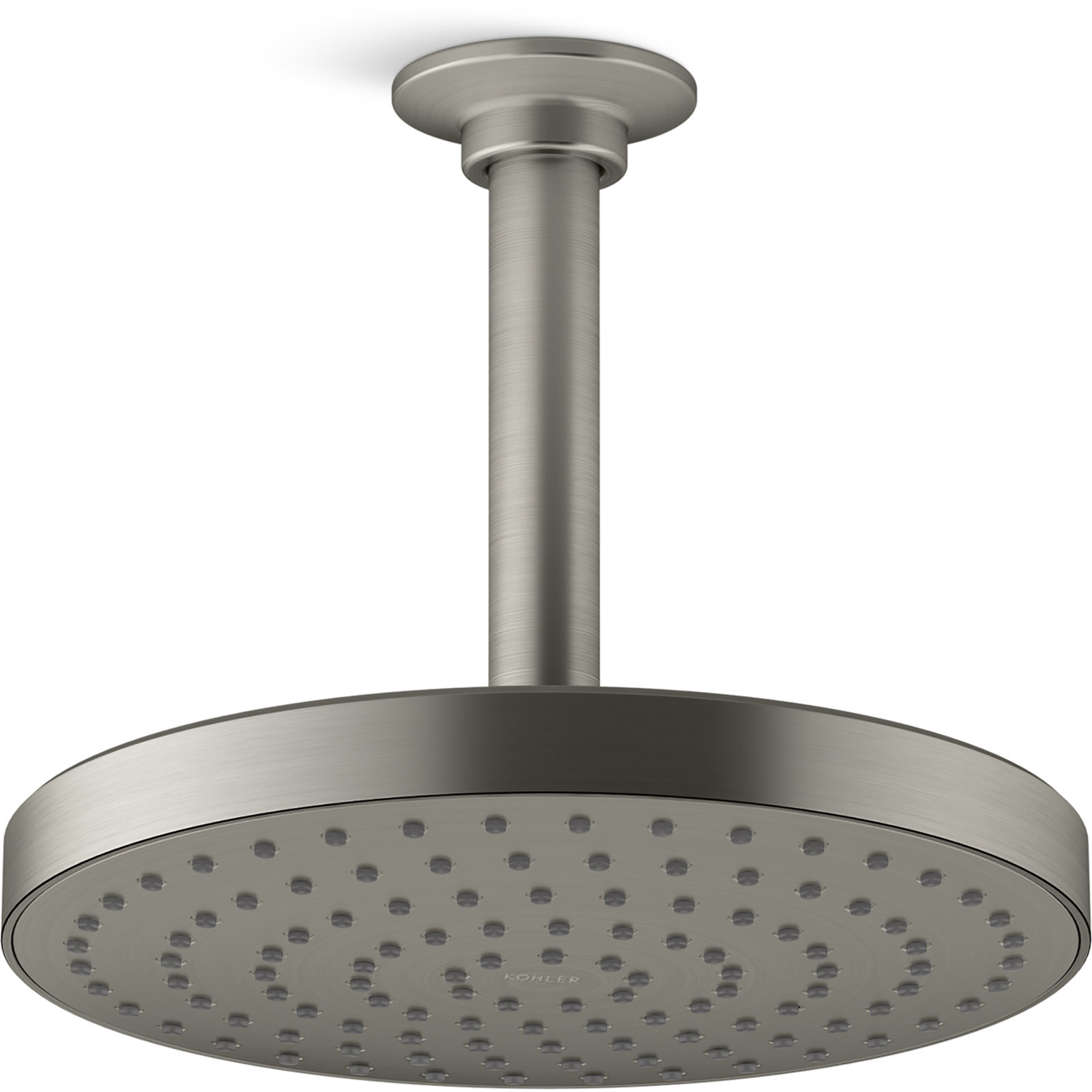 Awaken 8" 2.0 GPM Rain Showerhead, Vibrant Brushed Nickel, 1.75 GPM