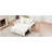 61.4-inch pull-out sofa bed convertible sofa sofa armrest sofa modern sofa bed with adjustable backrest, beige-1059074143