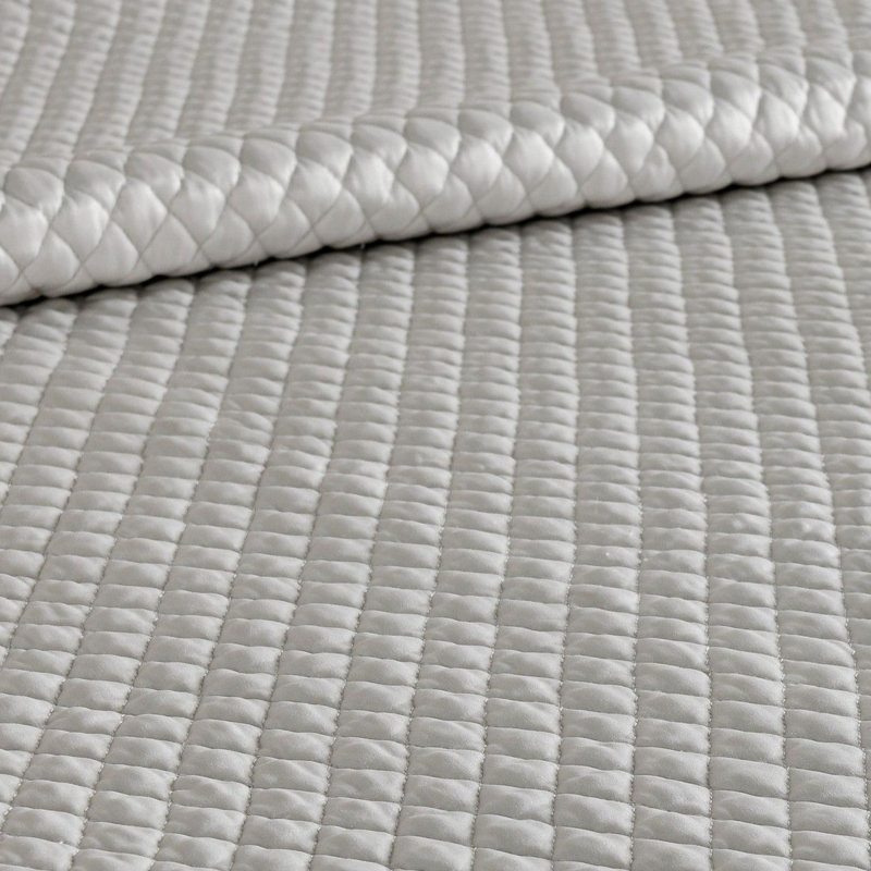 Winthrop Diamond Quilt, Queen Quilt, Gray