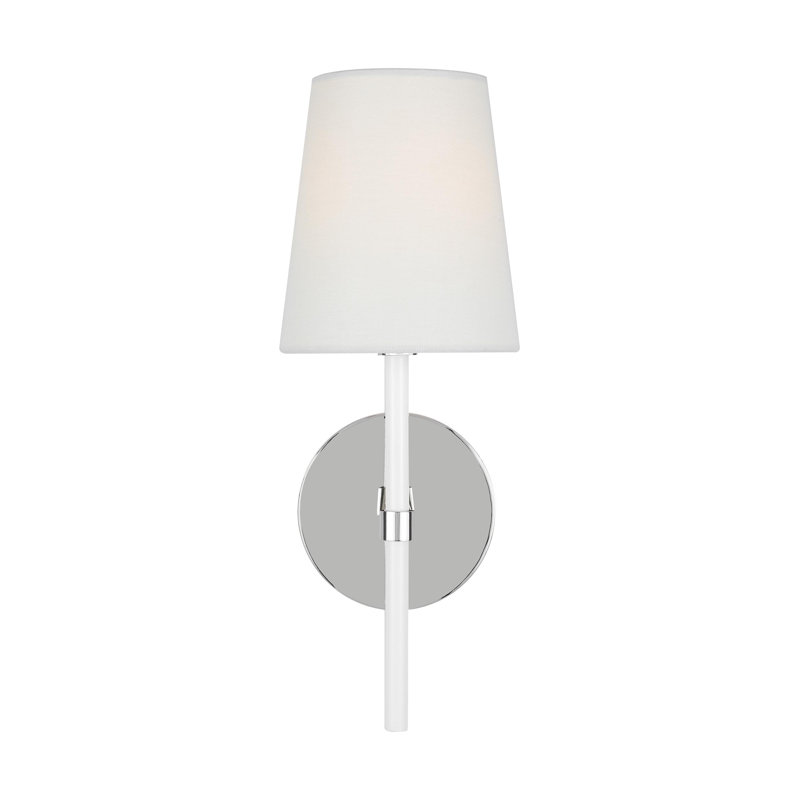 Monroe 1 - Light Armed Sconce, Polished Nickel GW