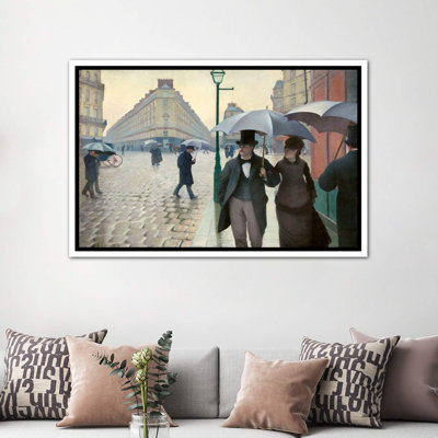 «Paris Street a Rainy Day» par Gustave Caillebotte - reproduction d'art