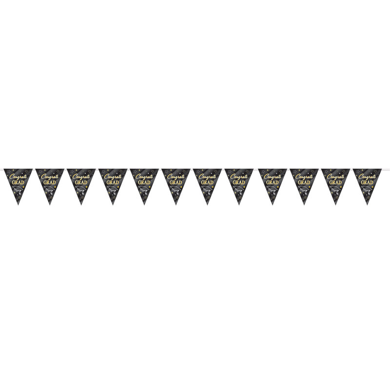 Bannière «Metallic Congrats Grad Pennant»