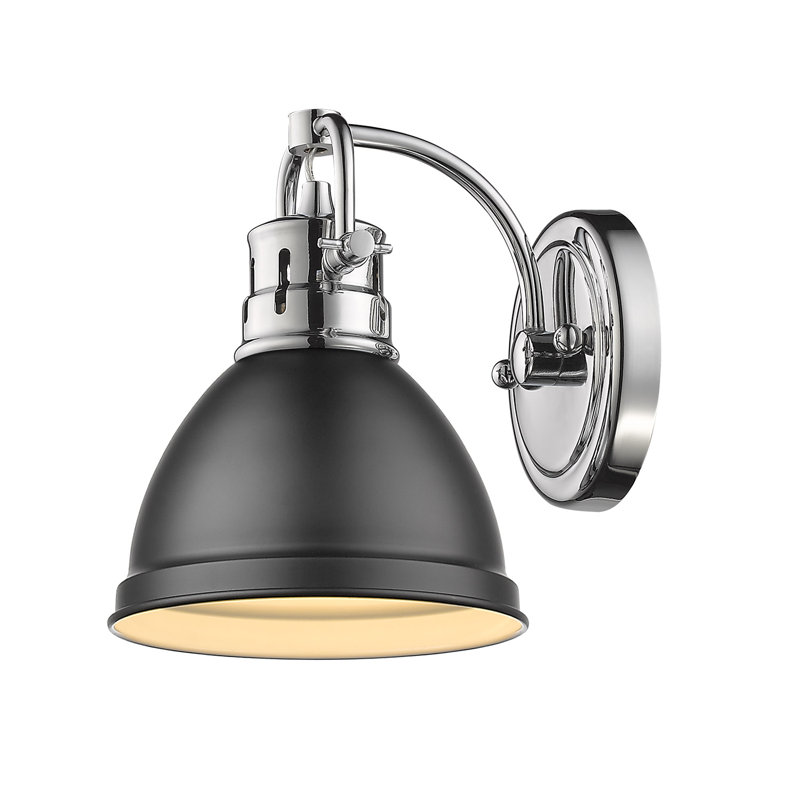 Dimmable Vanity Light, Matte Black, Chrome