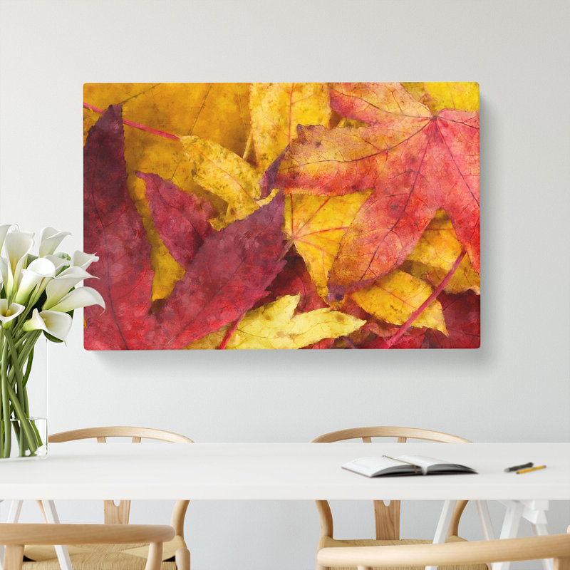 Autumn Leaves Vol.1 Painting - Wrapped Canvas, 50cm H x 76cm W x 3cm D