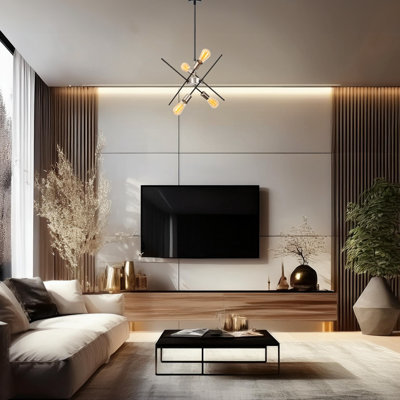 4 Lights Sputnik Chandelier