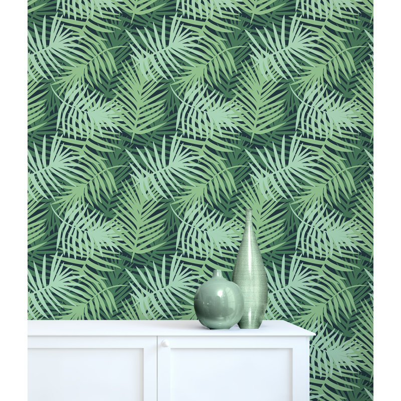 Panneau de papier peint Benthe, L 4 po x l 24 po, Vert