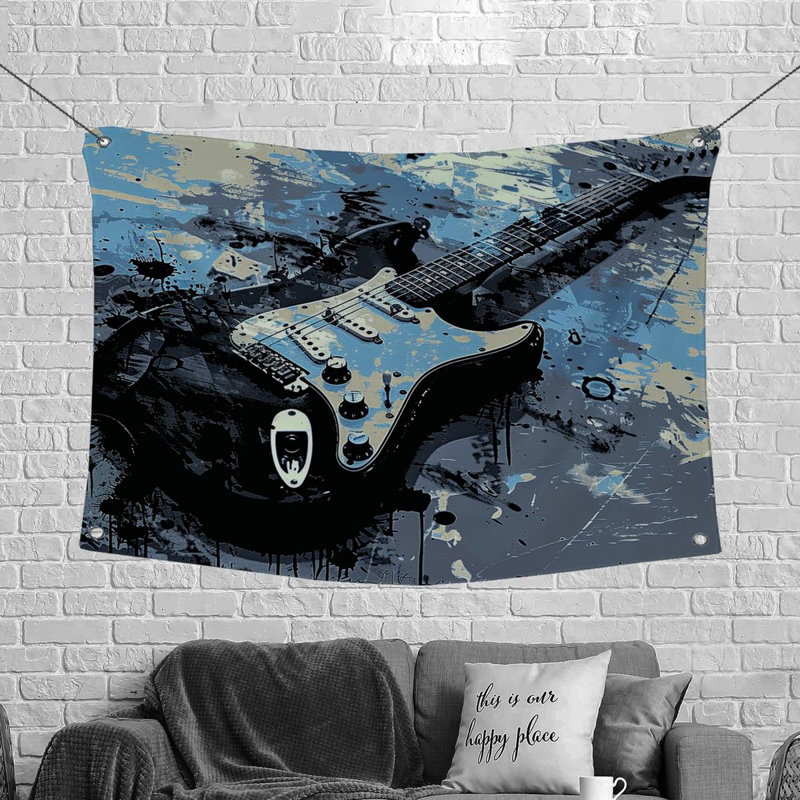 Tapisserie en microfibre, H 68 po x l 80 po