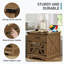 Table d'appoint de style campagnard avec table de charge et table de chevet 23,6 po-1814707122