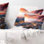 Housse et coussin rectangulaires pour photographie de paysage d'automne