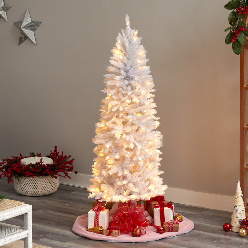 Lighted Artificial Christmas Tree, 6'