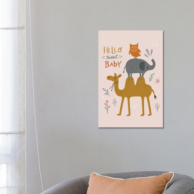 Baby Animal Menagerie V by Nina Seven - Wrapped Canvas Print