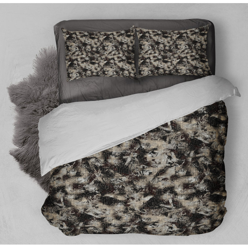 Twill Abstract Duvet Cover, Twin Duvet Cover + 1 Standard Pillowcase