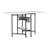 58.75"W x 36.5" D Foldable Craft Table with Wheels