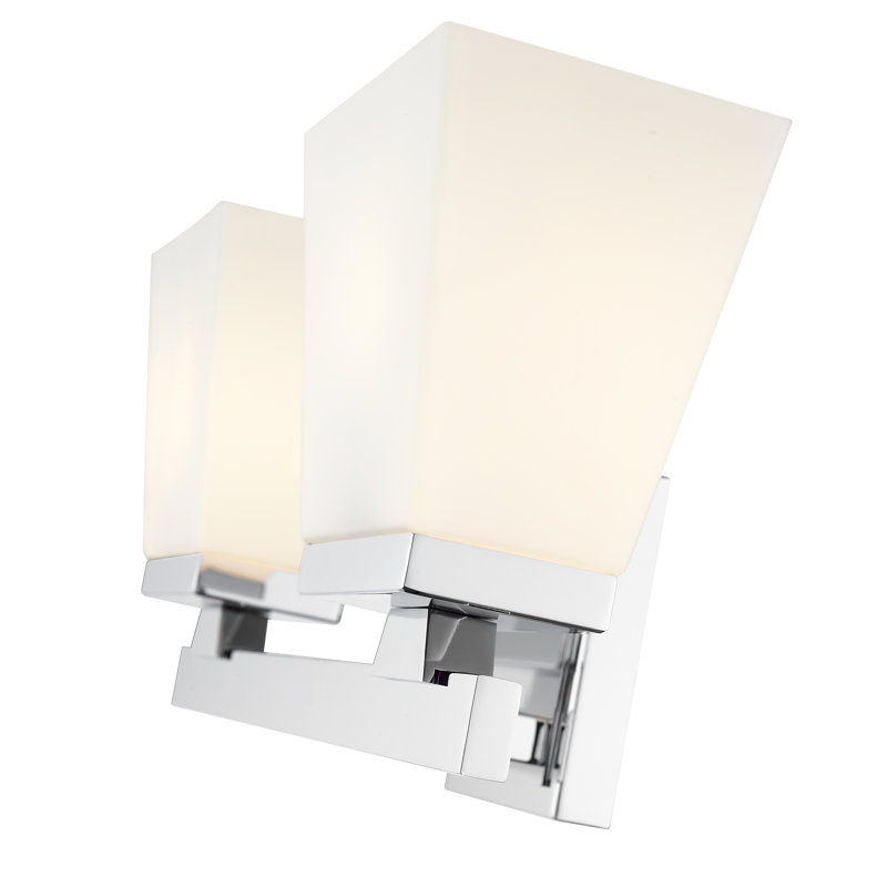 Meuble-lavabo 2 lumières Panora, Chrome